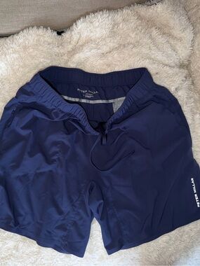 Peter Millar Swift Performance Shorts Navy Blue Men's Size Large L Athletic Run